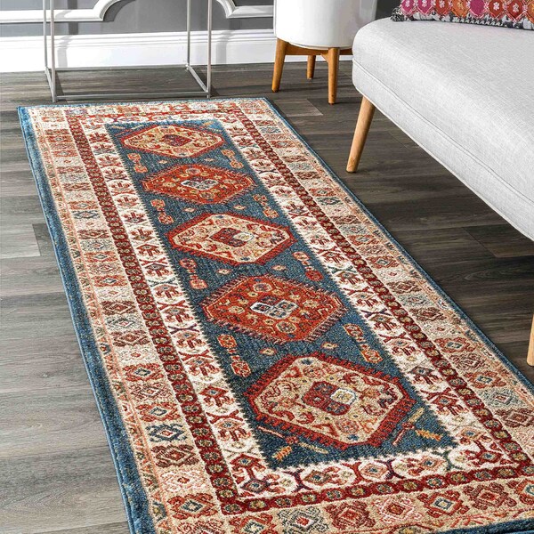 Nuloom Qiana Tribal Motif Fringe Area Rug 2ft 6in x 8ft KHTR02A-2608 - main